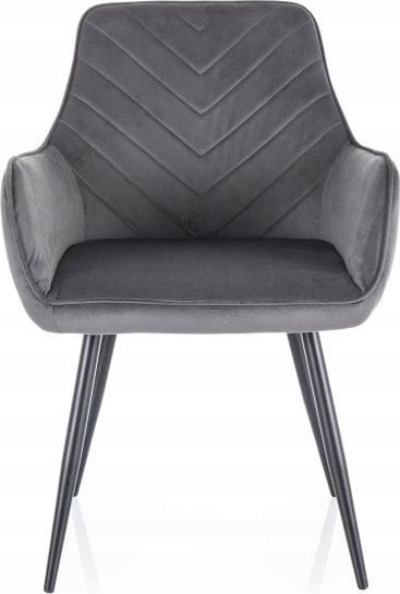 Signal Krzesło tapicerowane FIG VELVET szare