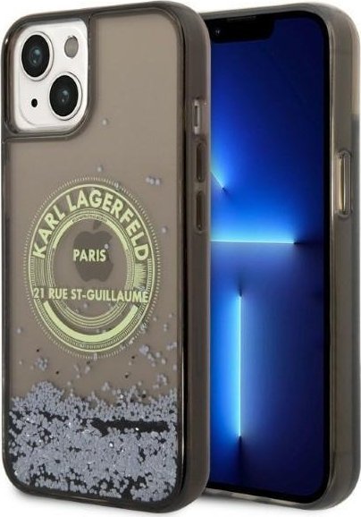Karl Lagerfeld Etui Karl Lagerfeld KLHCP14MLCRSGRK Apple iPhone 14 Plus czarny/black hardcase Liquid Glitter RSG