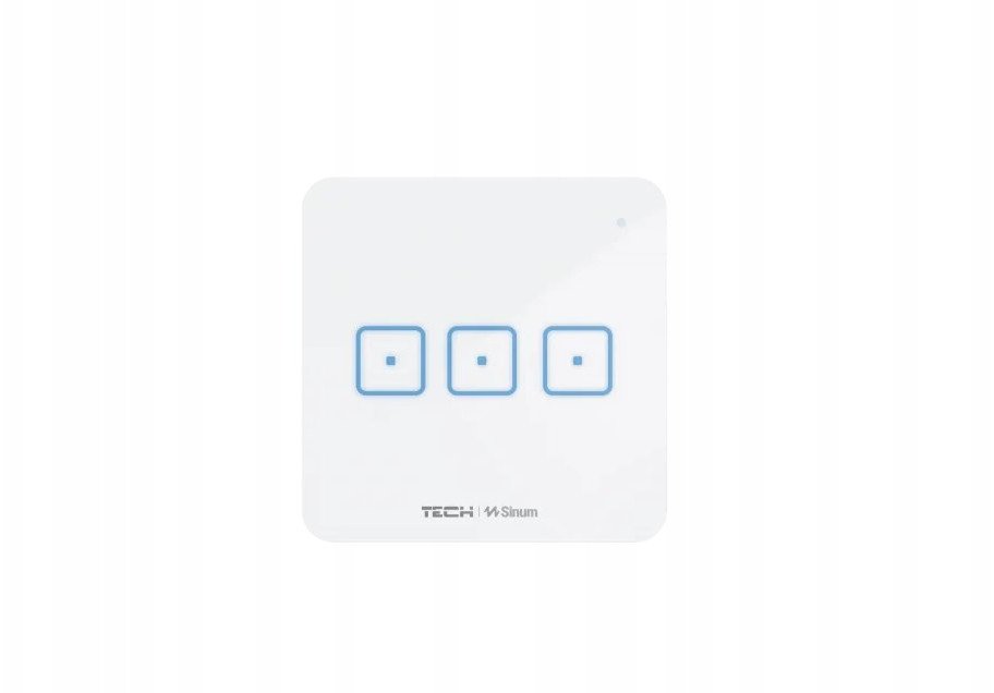 Bezprzewodowy włącznik trójpolowy biały WS-03 Tech Sterowniki