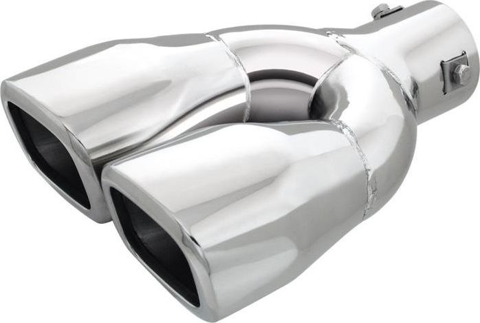 Automax Chromowana końcówka tłumika 170mm, montaż, 38-58mm uniwersalny
