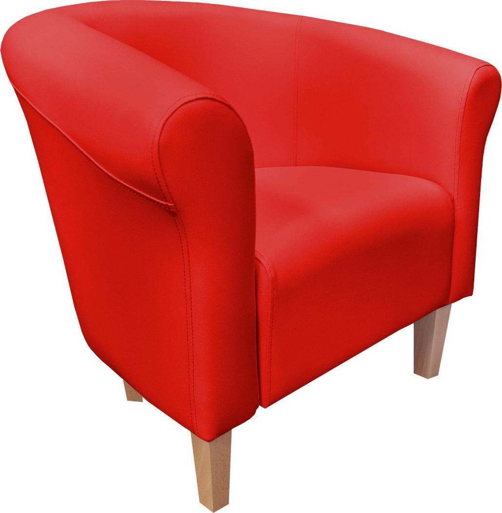 Atos Fotel Milo D15 czerwony nogi 15 buk