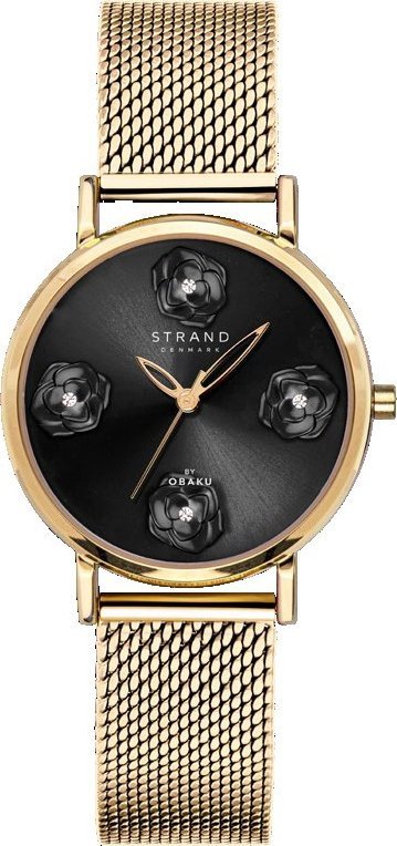 Zegarek Strand Zegarek damski Strand S733LXGBMG CYRKONIE złoty