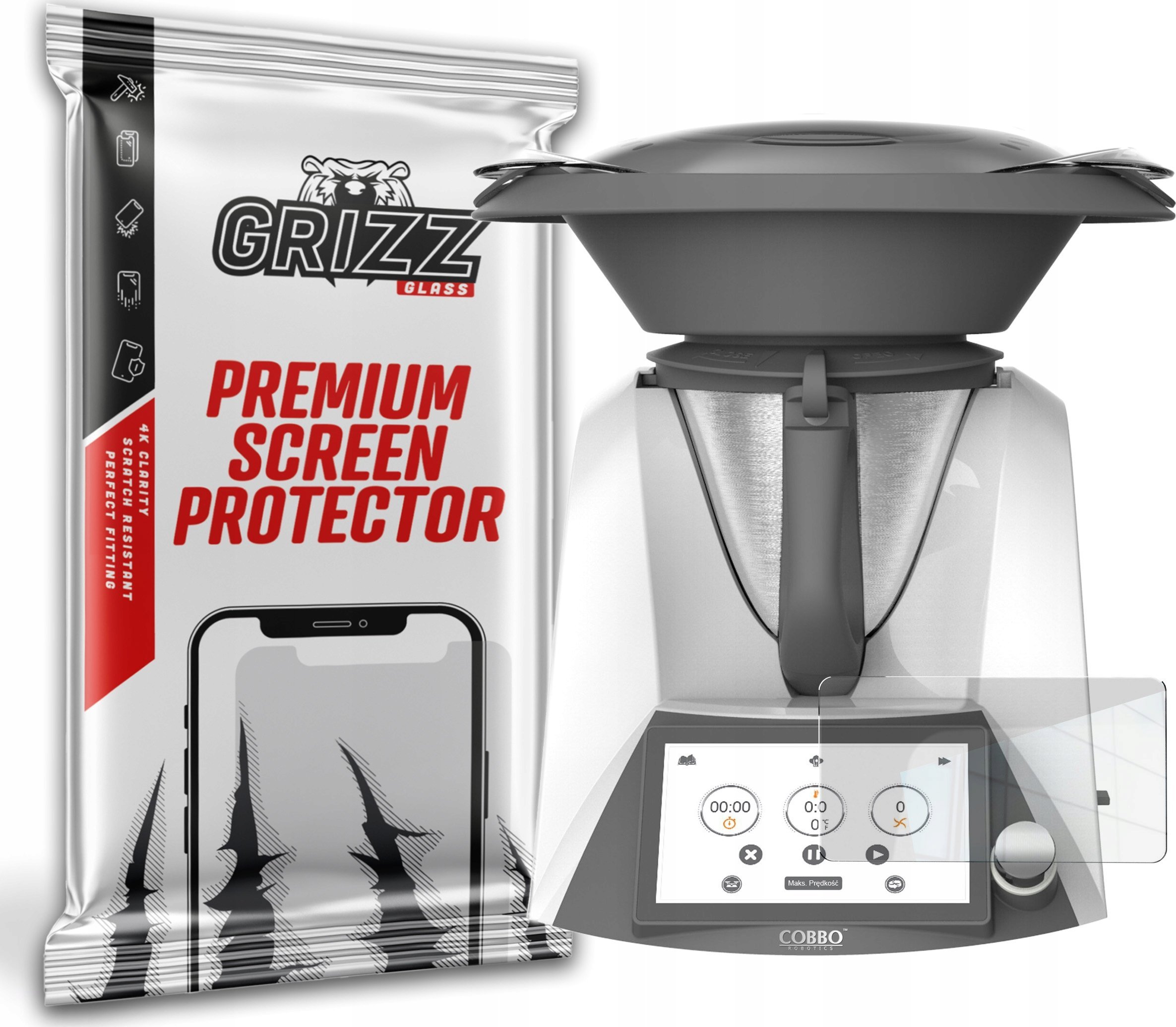 GrizzGlass Szkło hybrydowe GrizzGlass HybridGlass do Cobbo 7 Termorobot OC-1