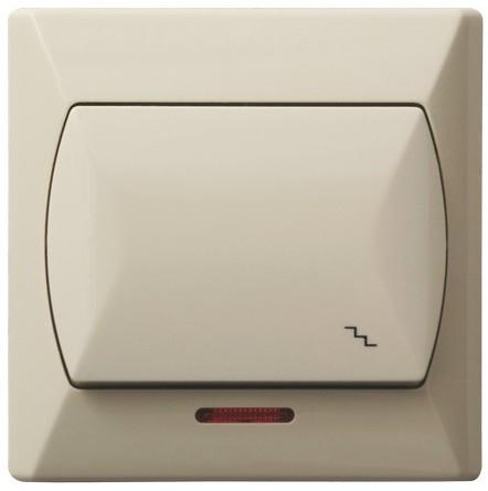 Ospel Łącznik schodowy z poświetleniem pomarańczowym AKCENT ŁP-3AS/01 beż