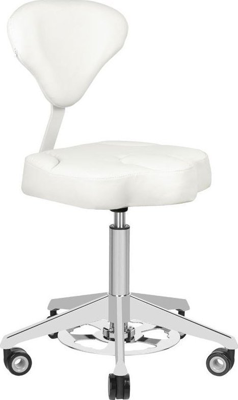 Azzurro TABORET KOSMETYCZNY AZZURRO 156-F BUMP-UP BIAŁY