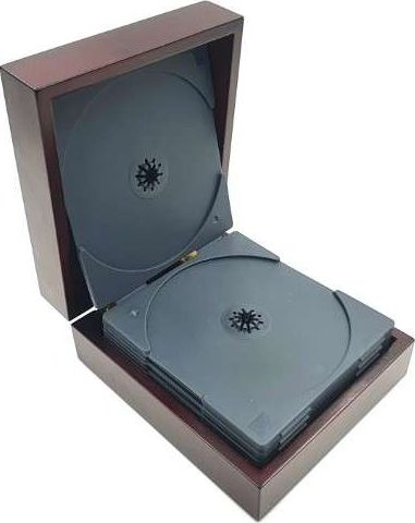 Giftdeco Pudełko drewniane z wkładką na 12 sz. CD