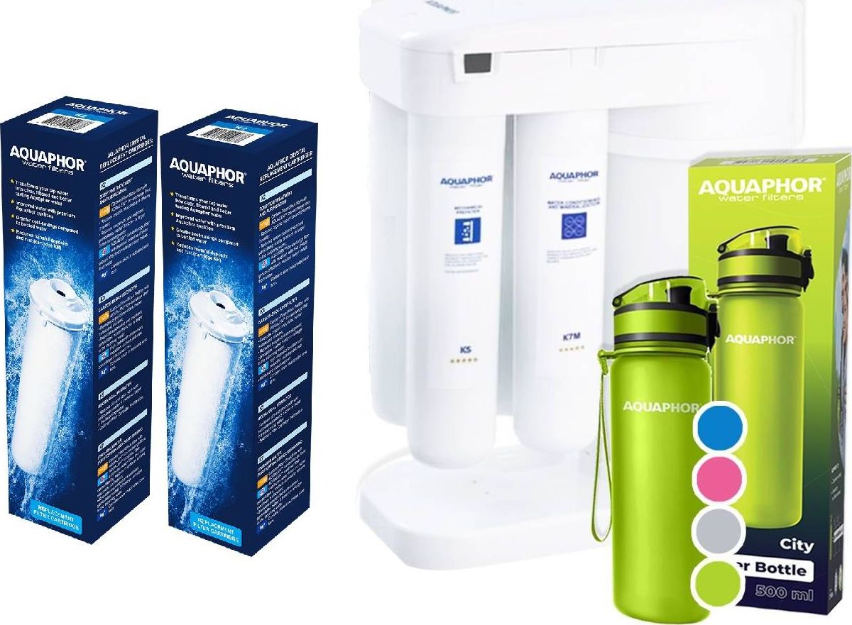 Aquaphor Zestaw promocyjny RO-101S MORION butelka + wkłady rok