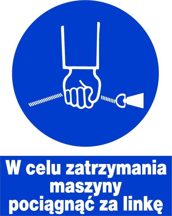 Mój dom Zno-37 W Celu Zatrzymania Maszyny Pociągnąć Linkę