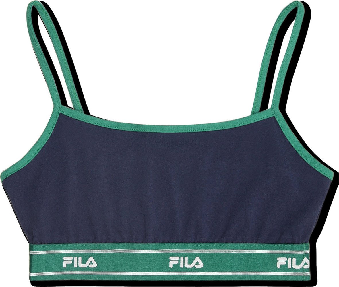 Stanik sportowy Fila Candelo granatowo-zielony FAW1203 50004 XS