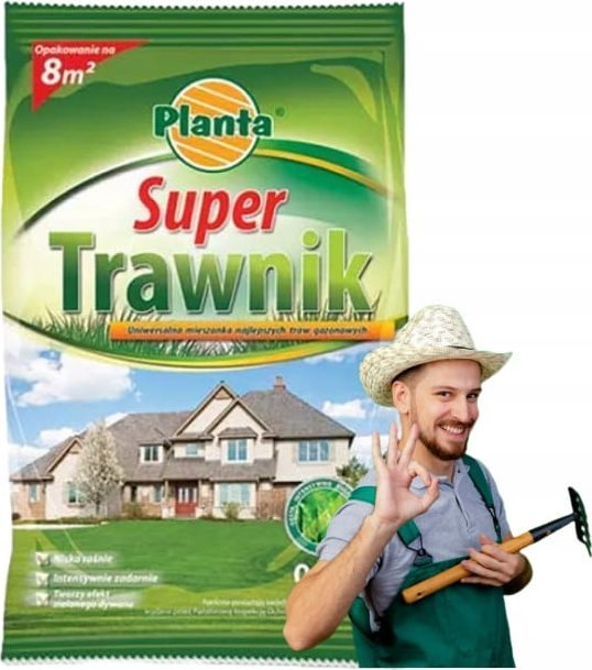 Mieszanka traw gazonowych 200g Super trawnik