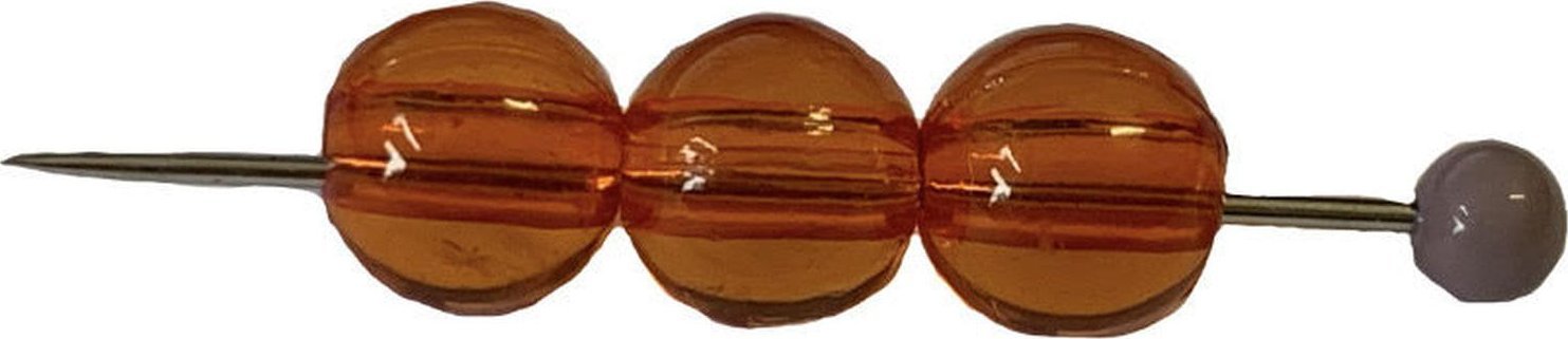 kufer-pasmanteria.pl Korale Akrylowe Kula 12mm (8szt) Pomarańczowy