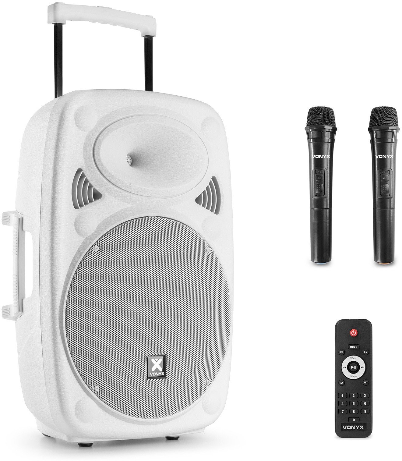 Kolumna z mikrofonami/ nagłośnienie mobilne Verve46 15Vonyx biały one size