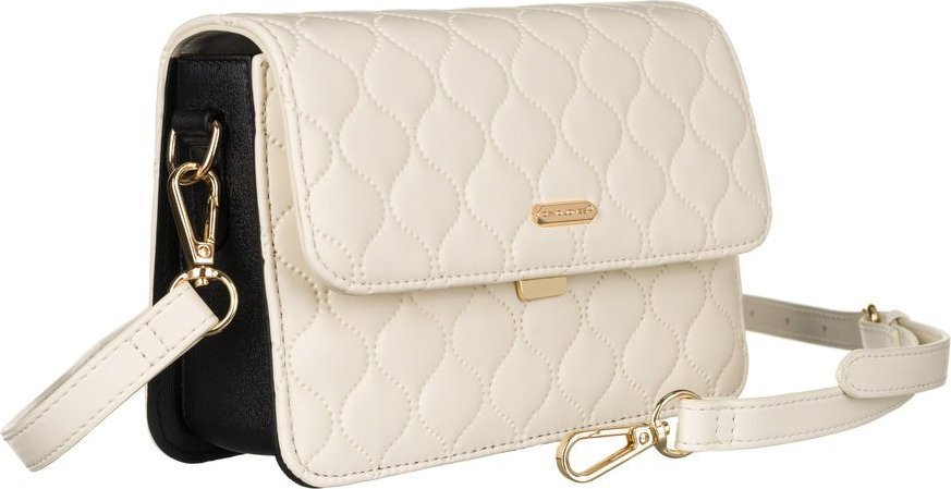 David Jones Elegancka, pikowana listonoszka crossbody David Jones NoSize