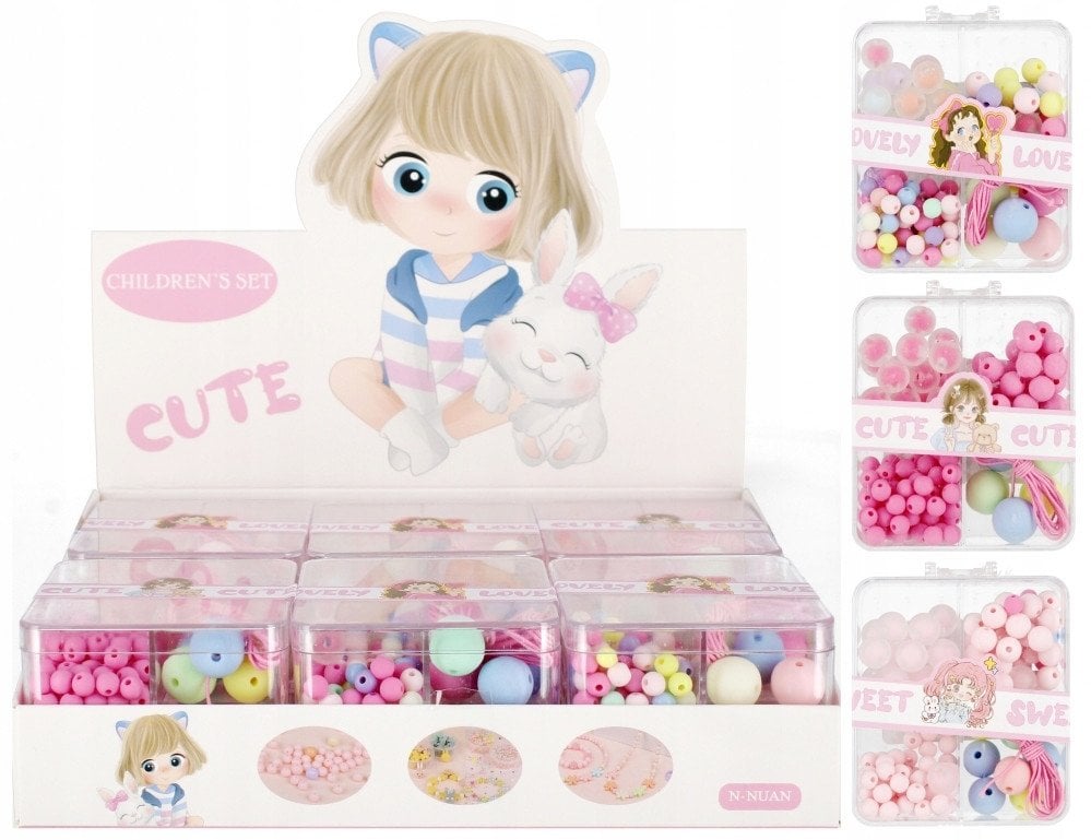 Mega Creative Koraliki do nawlekania pastelowe Mix