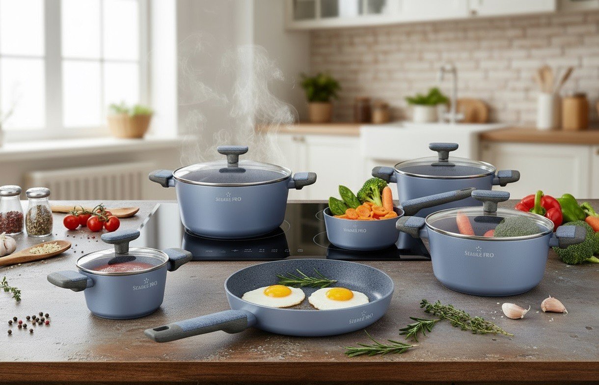 Komplet garnków 10 el. Starke Pro Double