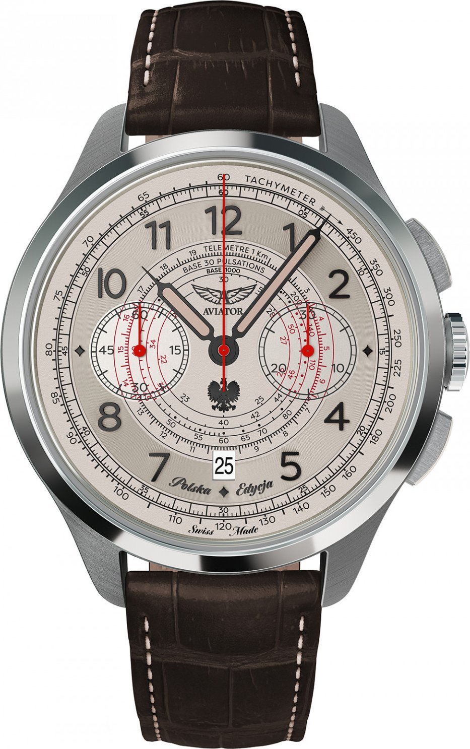 Zegarek męski Aviator V.4.40.0.351.4 PL brązowy