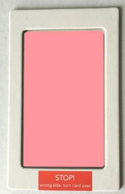 DA83B NIEBRUDZĄCY ODCISK RĄCZKI STÓPKI 10x15,3 CM PINK