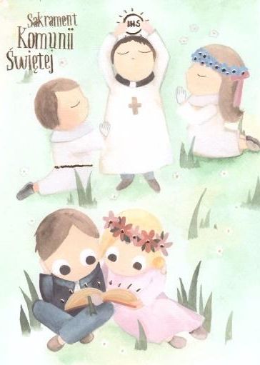 HENRY Karnet B6 Komunia - łąka