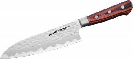 Nóż Santoku 18 cm Samura Kaiju Stal AUS-8, Rękojeść Mahoń