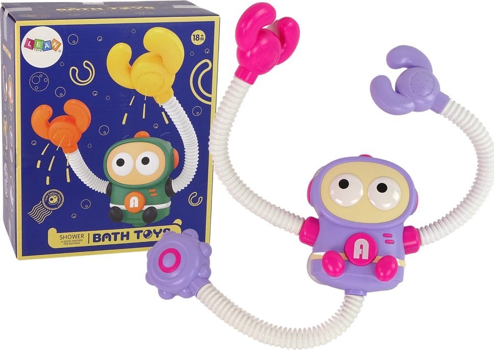 LeanToys Zabawka Do Wody Do Kąpieli Krab Kosmonauta na Baterie Prysznic