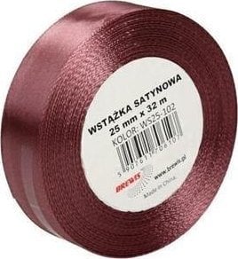 Wstążka satynowa brudny róż 25mm x 32m