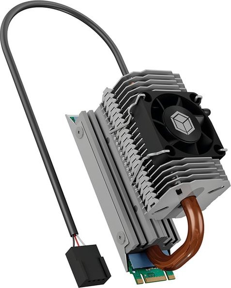 Icy Box Radiator z wentylatorem PWM do dysku M.2 SSD (60878)