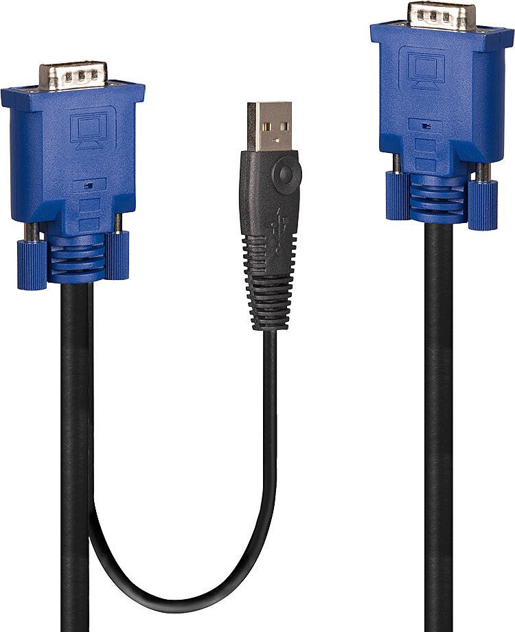 Kabel USB Lindy LINDY Kombiniertes KVM- und USB-Kabel 1m
