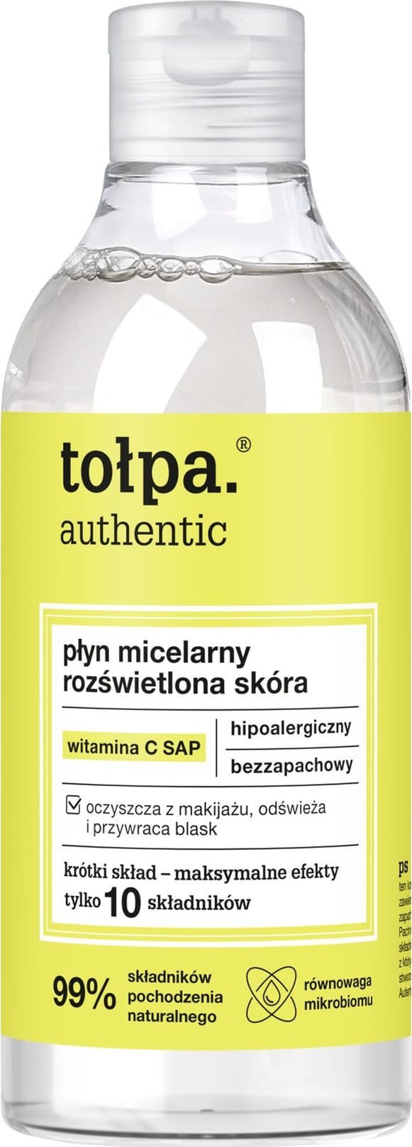 Tołpa Authentic Płyn micelarny - rozświetlona skóra 300ml