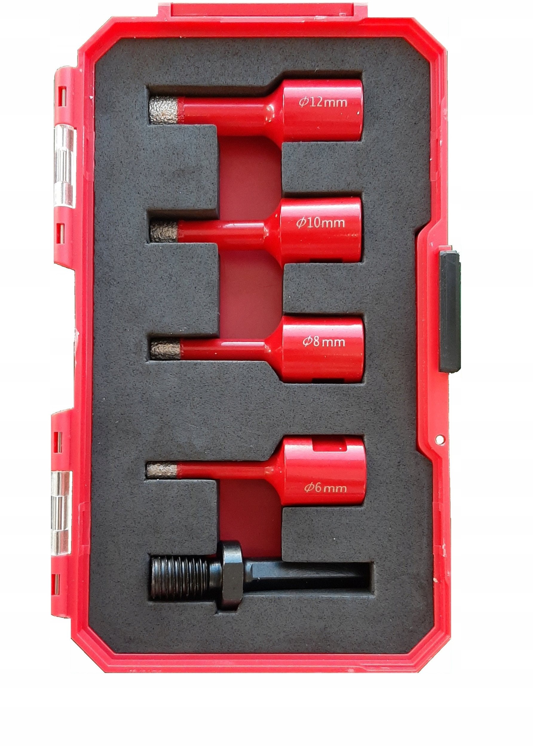 5 el kpl otwornic diamentowych; m14; 6 8 10 12 mm + m14/hex adap; max 12000 obr/min [Expert]