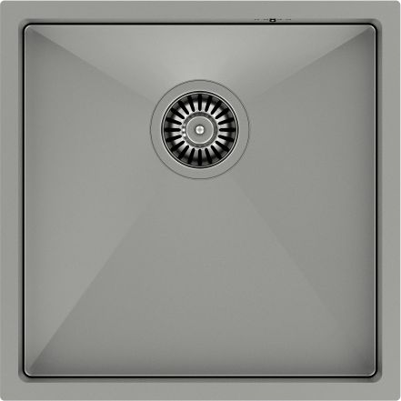 Zlewozmywak Quadron PAUL SteelQ stal szlachetna z syfonem 1-komorowy b/o wersja wpuszczana + zaczepy + szablon