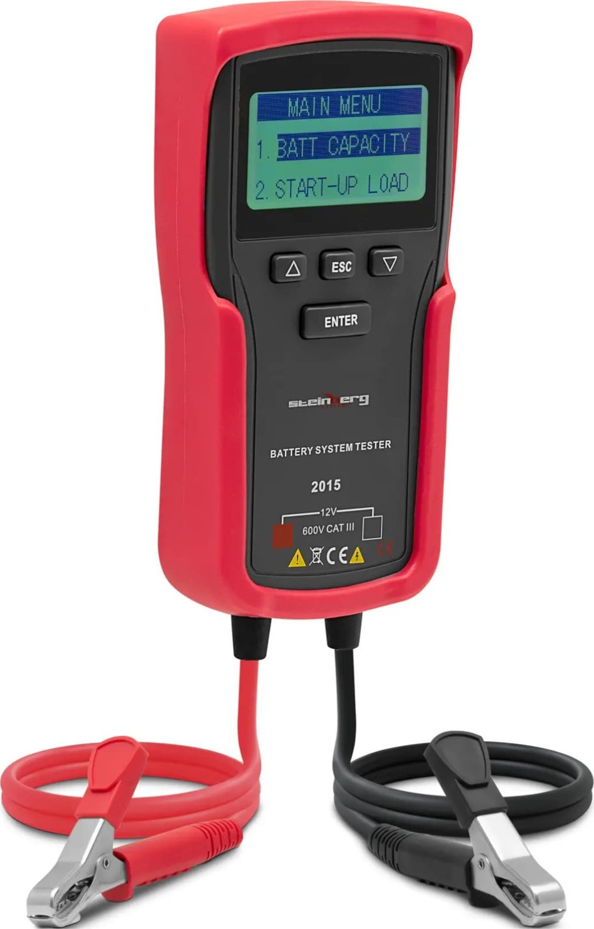 Steinberg Tester miernik akumulatorów samochodowych kwasowo-ołowianych LCD 3-250 Ah 9-18 V