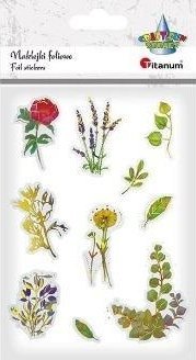 Naklejki foliowe kwiaty 10szt