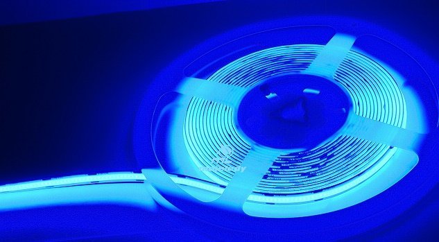 Taśma LED Mojeledy Taśma COB 480 led 2835 45W 12V DC BLUE 5m