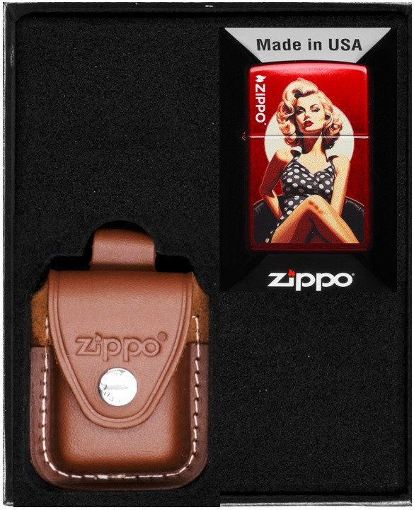 Zestaw ZIPPO Zapalniczka VINTAGE PINUP DESIGN Prezentowy No2