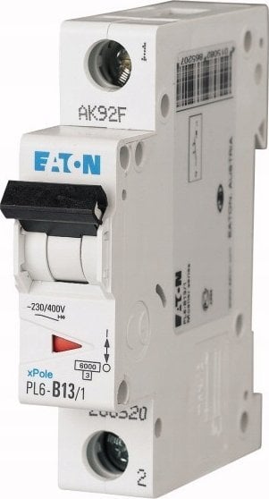Eaton Wyłącznik nadprądowy 1P C 13A 6kA AC PL6-C13/1 286532