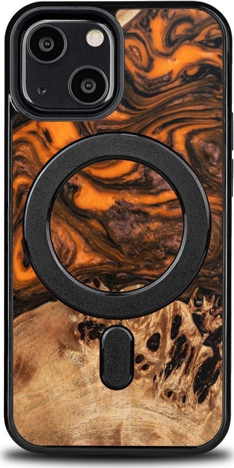 BeWood Etui Bewood Unique na iPhone 13 Mini - Orange z MagSafe