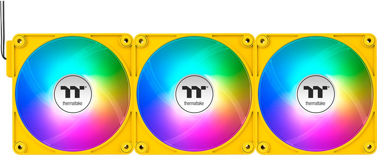 Wentylator Thermaltake CT140 EX ARGB Sync 3-pack żółty (CL-F217-PL14BB-A)