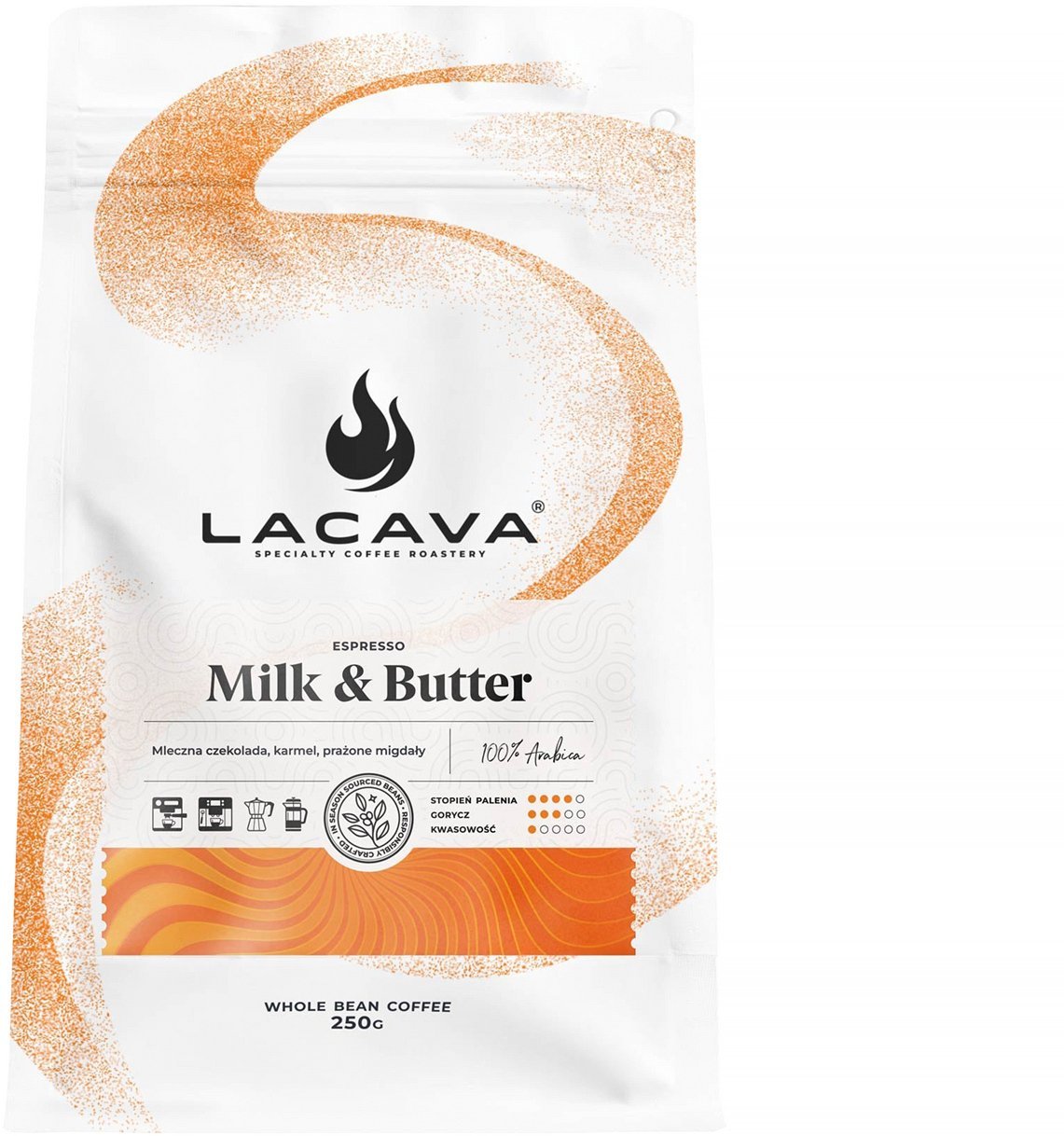 Kawa ziarnista LaCava Milk & Butter 250g