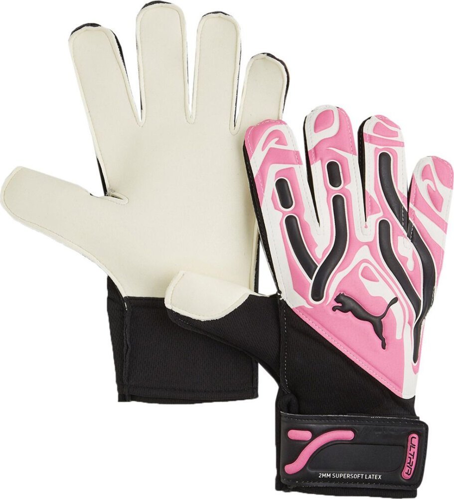 Puma Rękawice bramkarskie Puma Ultra Play RC różowo-białe 41862 08 11