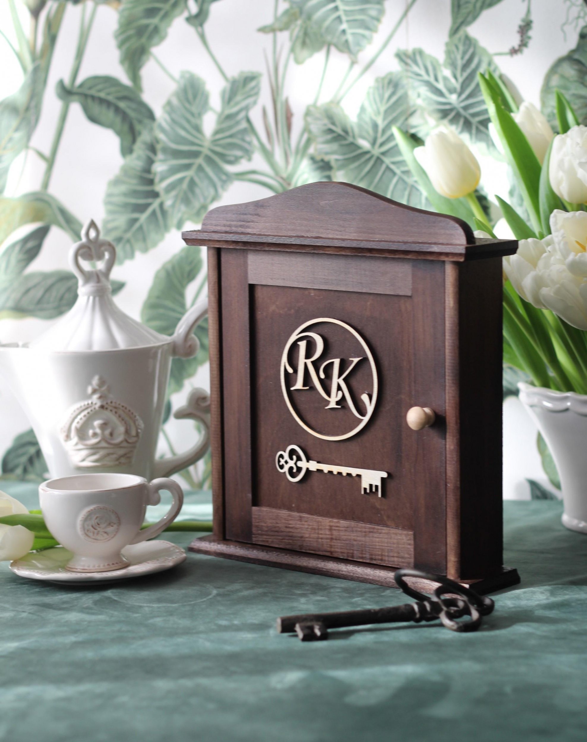 Prowansalska Manufaktura Szafka na klucze Inicjał-22