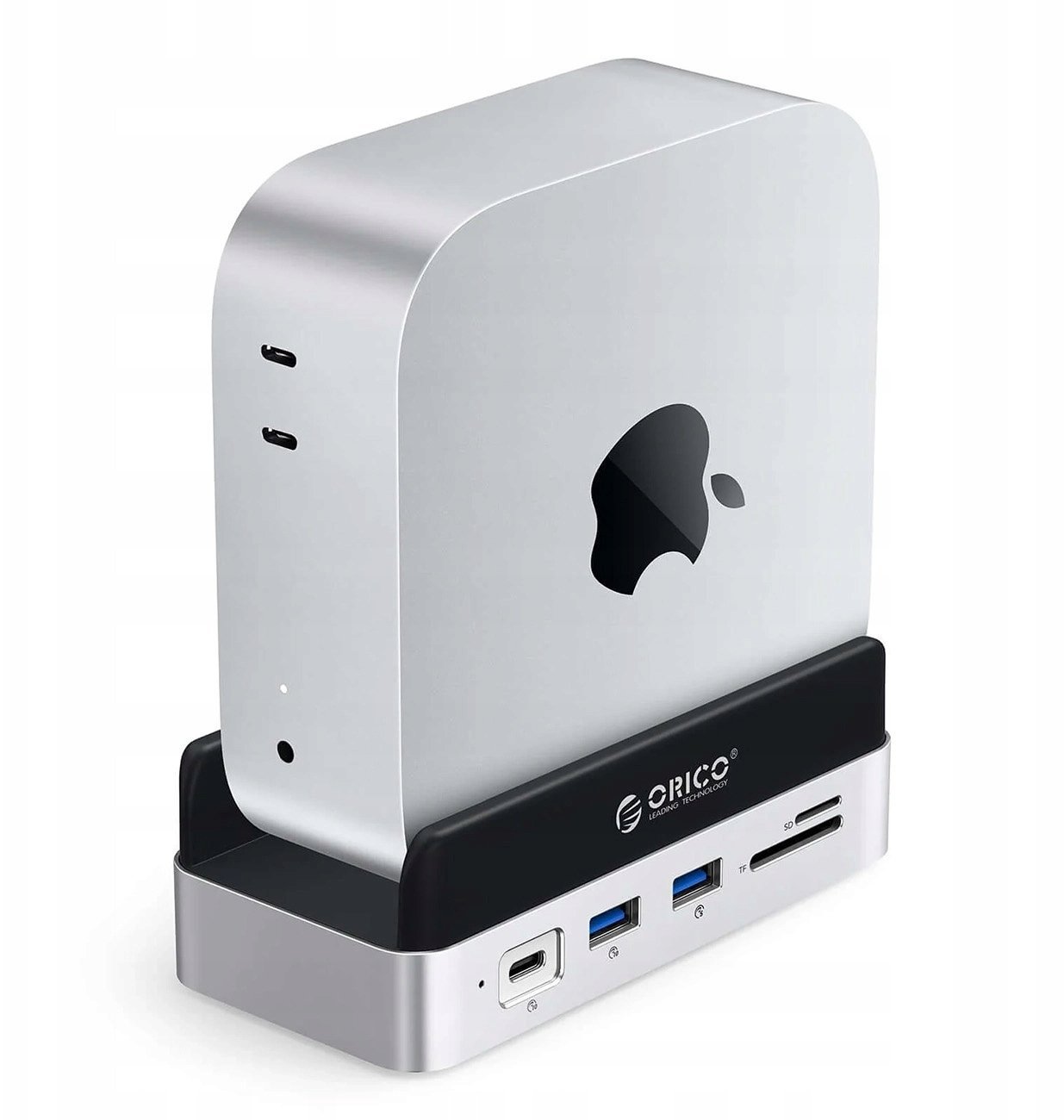 Stacja dokująca Orico MiniDock 10w1 z kieszenią na dysk twardy SSD - srebrna