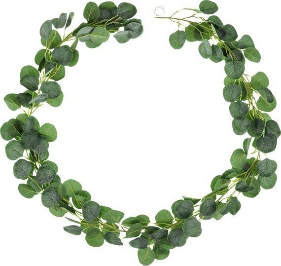 PartyDeco Girlanda eukaliptus styl boho zielona duża roślina