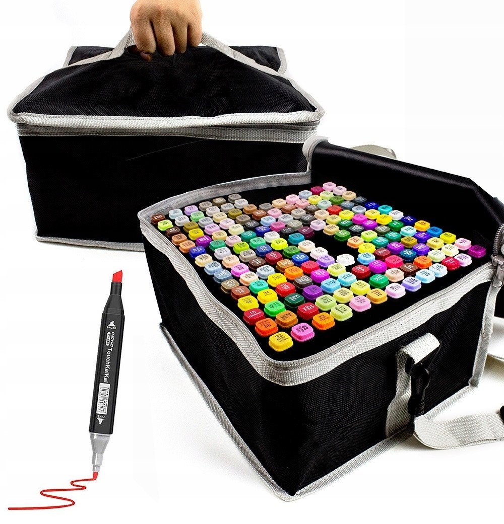 Markery Alkoholowe Pro Zestaw 168 Szt Touch +Torba