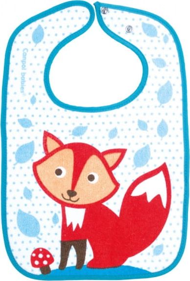 Canpol Śliniak bawełniany z zatrzaskiem Cute Animals Lis 15/104 Canpol babies