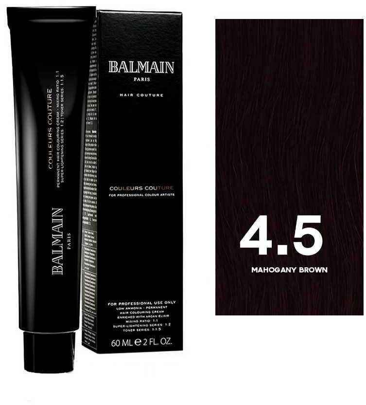 Balmain Professionnel, Couleurs Couture, Permanent Hair Dye, 4.5 Mahogany Brown, 60 ml For Women