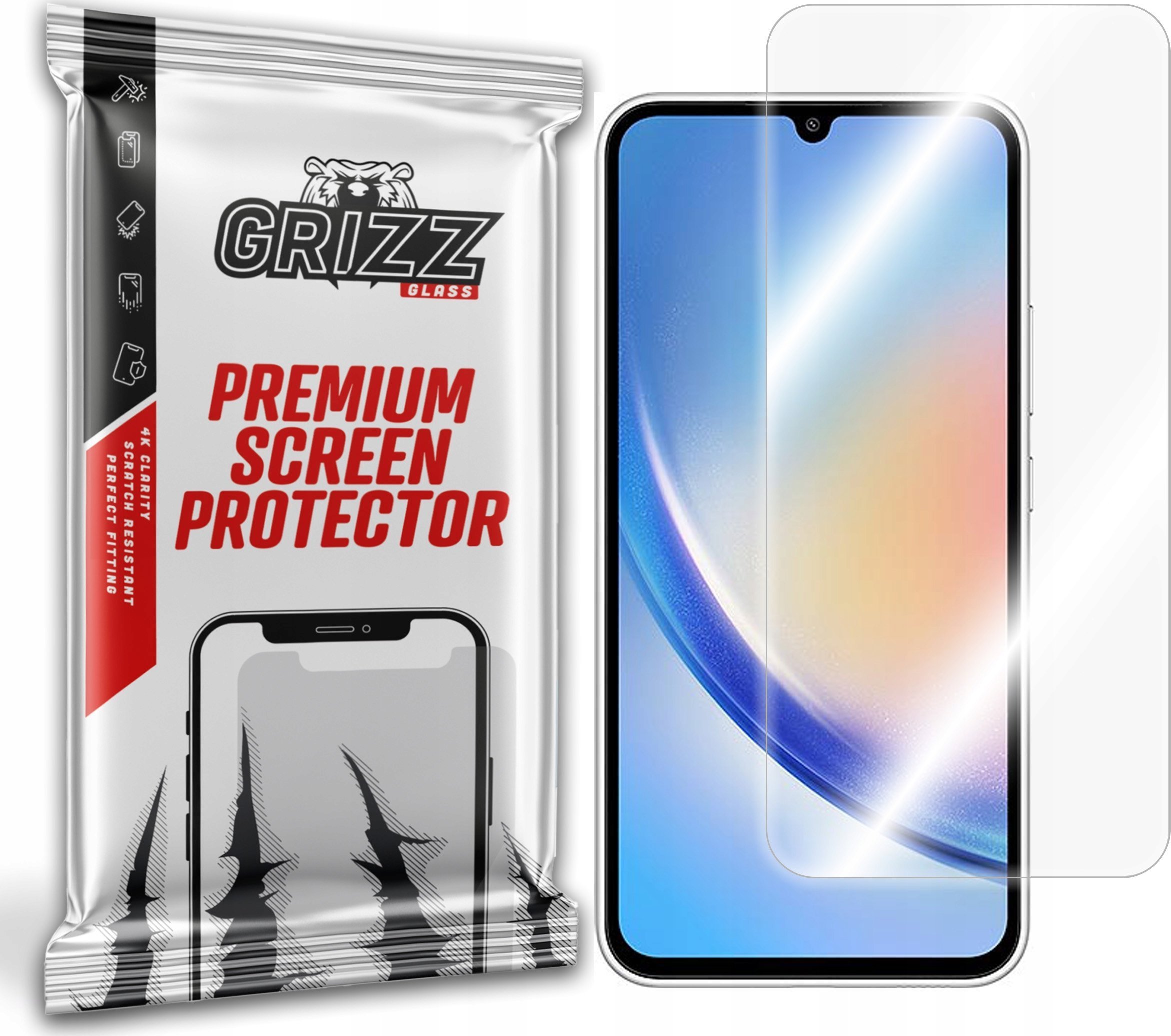 GrizzGlass Szkło hybrydowe GrizzGlass HybridGlass Samsung Galaxy A34