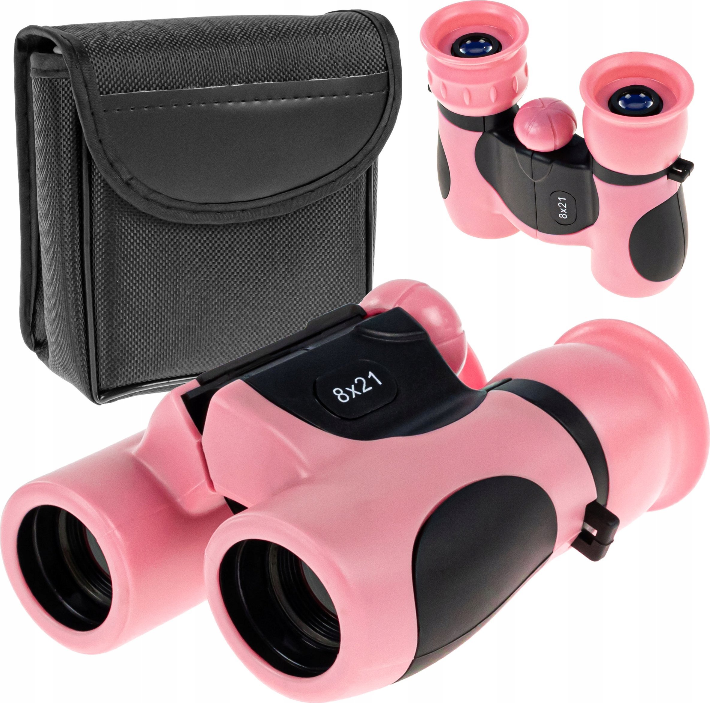 Lornetka Dzień Noc Szklana Optyka Dla Dzieci 8X21 + Futerał Pasek