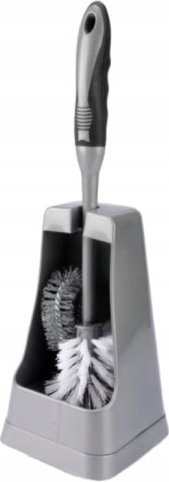 Ravi Szczotka do WC wolnostojąca toaletowa plastikowa szara + stojak