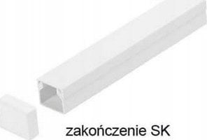 STASIŃSKI Osprzęt do listew elektroinstalacyjnych, zakończenie BIAŁY SK 14x14 1szt.