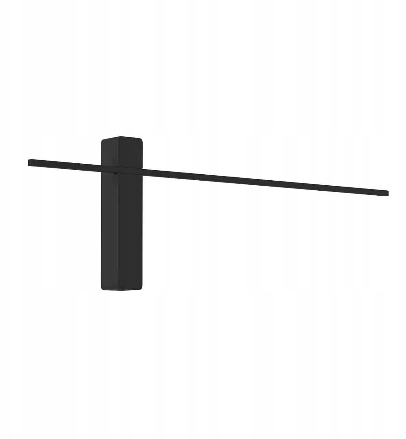 Ledowy kinkiet Bene Parette czarna lampa ścienna do salonu